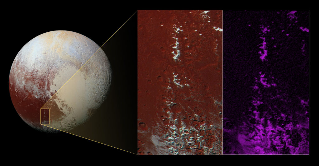 Why it snows on Pluto’s mountains